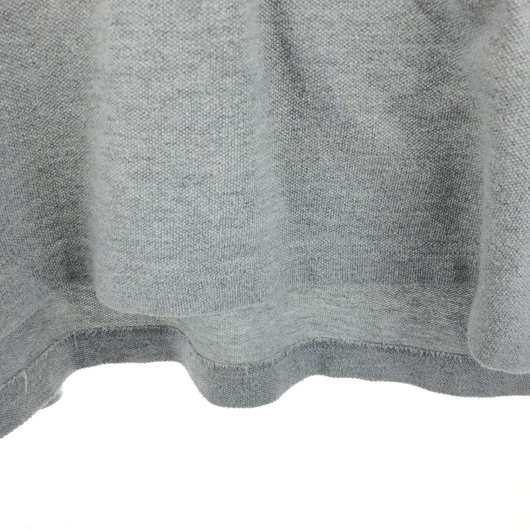 Tommy Hilfiger long-sleeved polo shirt, men's size L cotton gray type Vintage Second Hand