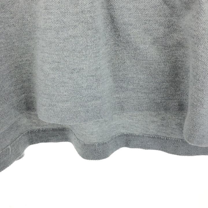 Tommy Hilfiger long-sleeved polo shirt, men's size L cotton gray type Vintage Second Hand