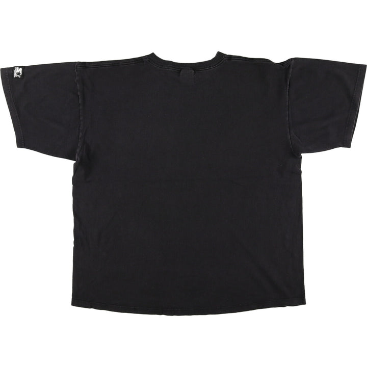 Starter One Point Logo T-Shirt Men's XL cotton black type Vintage Second Hand