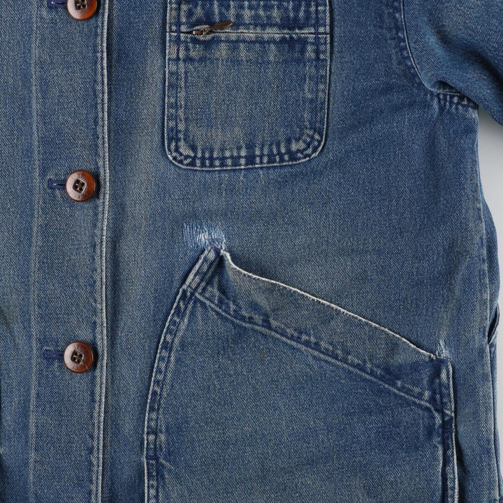 00'S LLBean Hunting Jacket Denim Coverall Women's M cotton blue type Vintage Second Hand