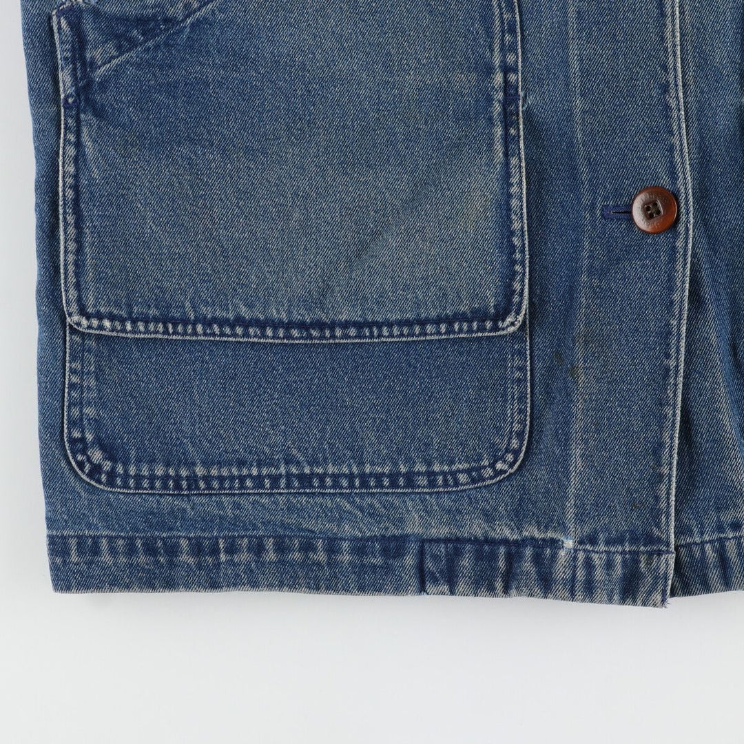 00'S LLBean Hunting Jacket Denim Coverall Women's M cotton blue type Vintage Second Hand