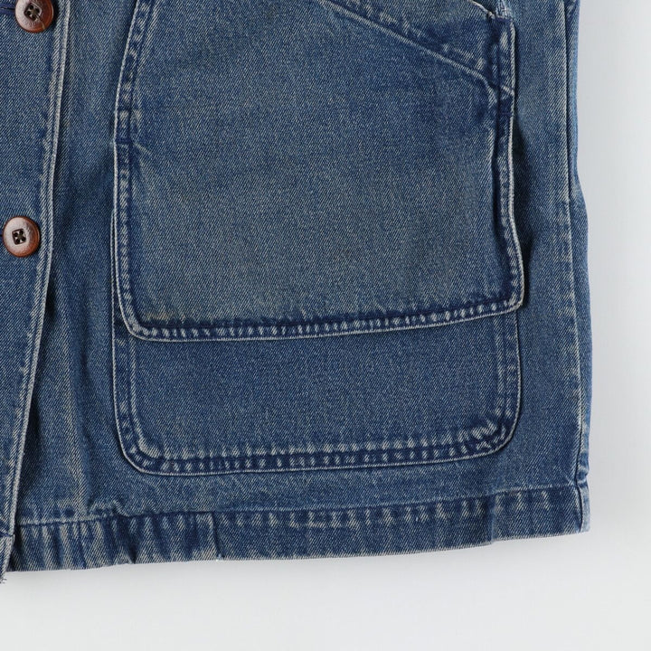00'S LLBean Hunting Jacket Denim Coverall Women's M cotton blue type Vintage Second Hand