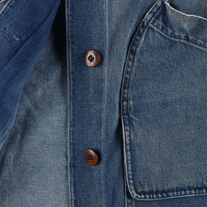 00'S LLBean Hunting Jacket Denim Coverall Women's M cotton blue type Vintage Second Hand