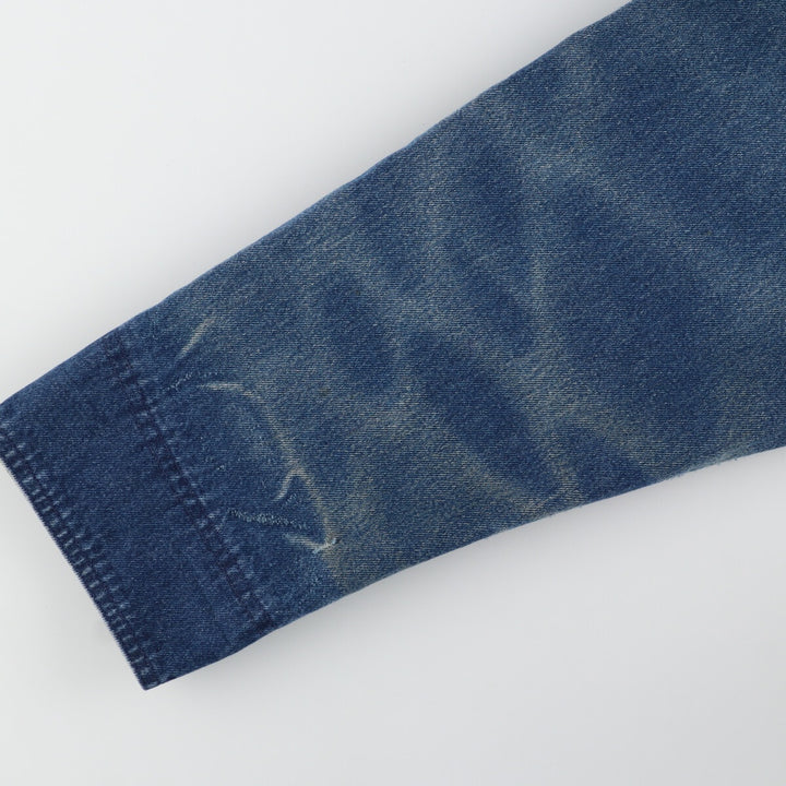 00'S LLBean Hunting Jacket Denim Coverall Women's M cotton blue type Vintage Second Hand