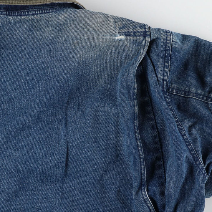 00'S LLBean Hunting Jacket Denim Coverall Women's M cotton blue type Vintage Second Hand