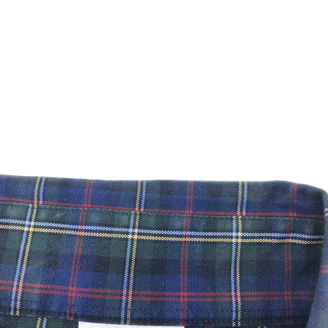 Brooks Brothers Est.1818 Long Sleeve Button-Down Check Shirt, Men's L Supima Cotton green type Vintage Second Hand