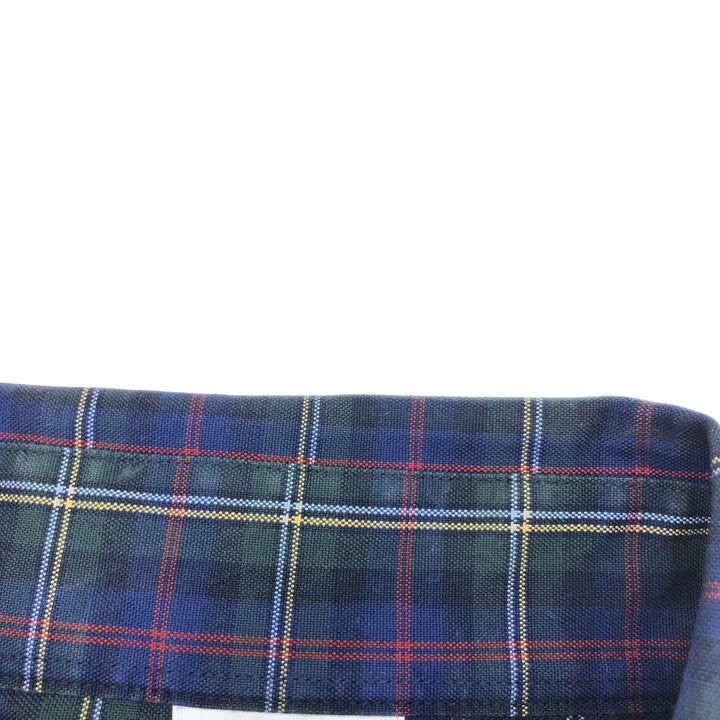 Brooks Brothers Est.1818 Long Sleeve Button-Down Check Shirt, Men's L Supima Cotton green type Vintage Second Hand