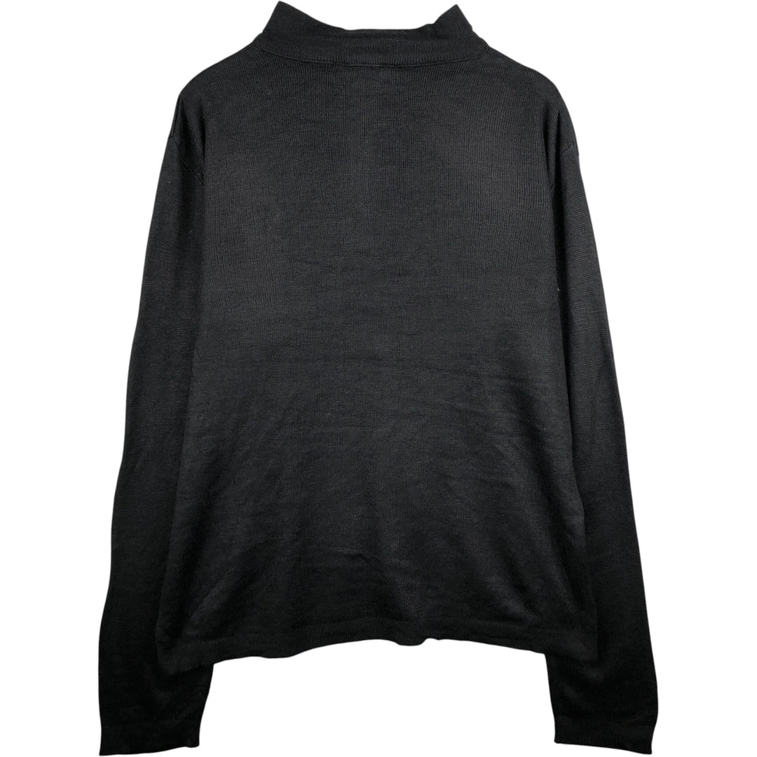 FedEx Acrylic Knit Half-Zip Sweater, Men's Size XL acrylic black type Vintage Second Hand