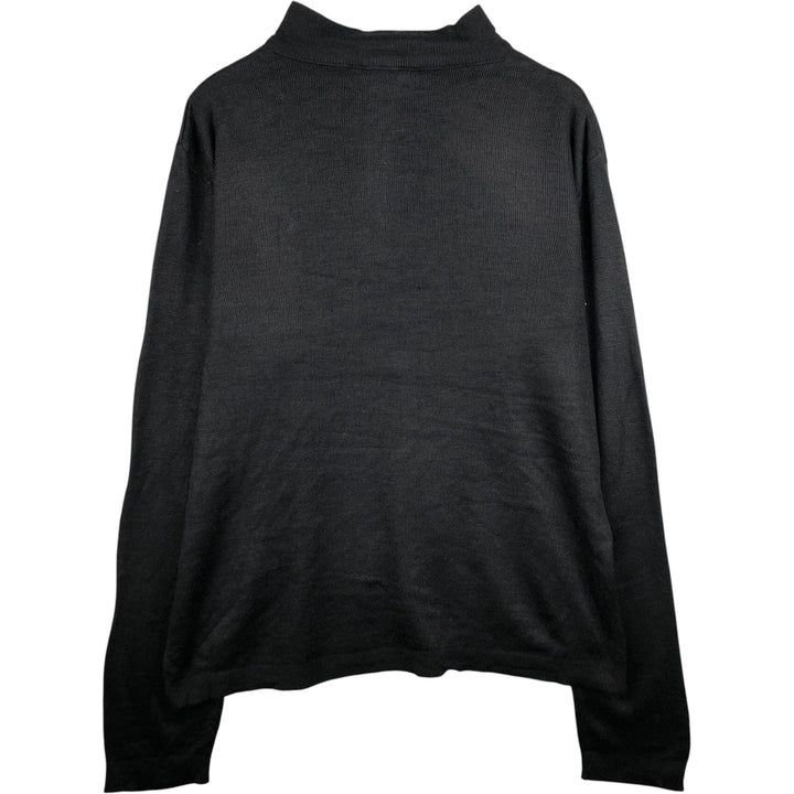 FedEx Acrylic Knit Half-Zip Sweater, Men's Size XL acrylic black type Vintage Second Hand