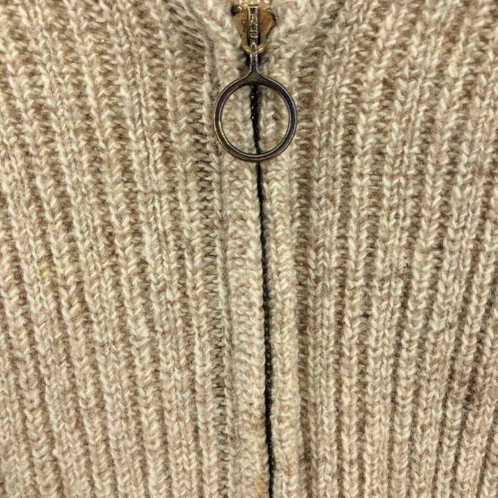 70'S Pendleton shawl collar full zip knit sweater made in USA, men's size L, vintage /eaa472011