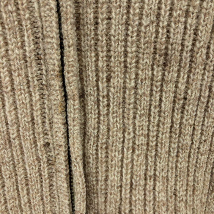 70'S Pendleton shawl collar full zip knit sweater made in USA, men's size L, vintage /eaa472011