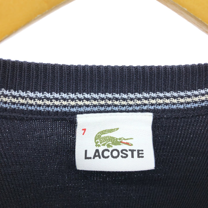 LACOSTE Multi-border wool x acrylic knit sweater Men's XXL size / eaa472047