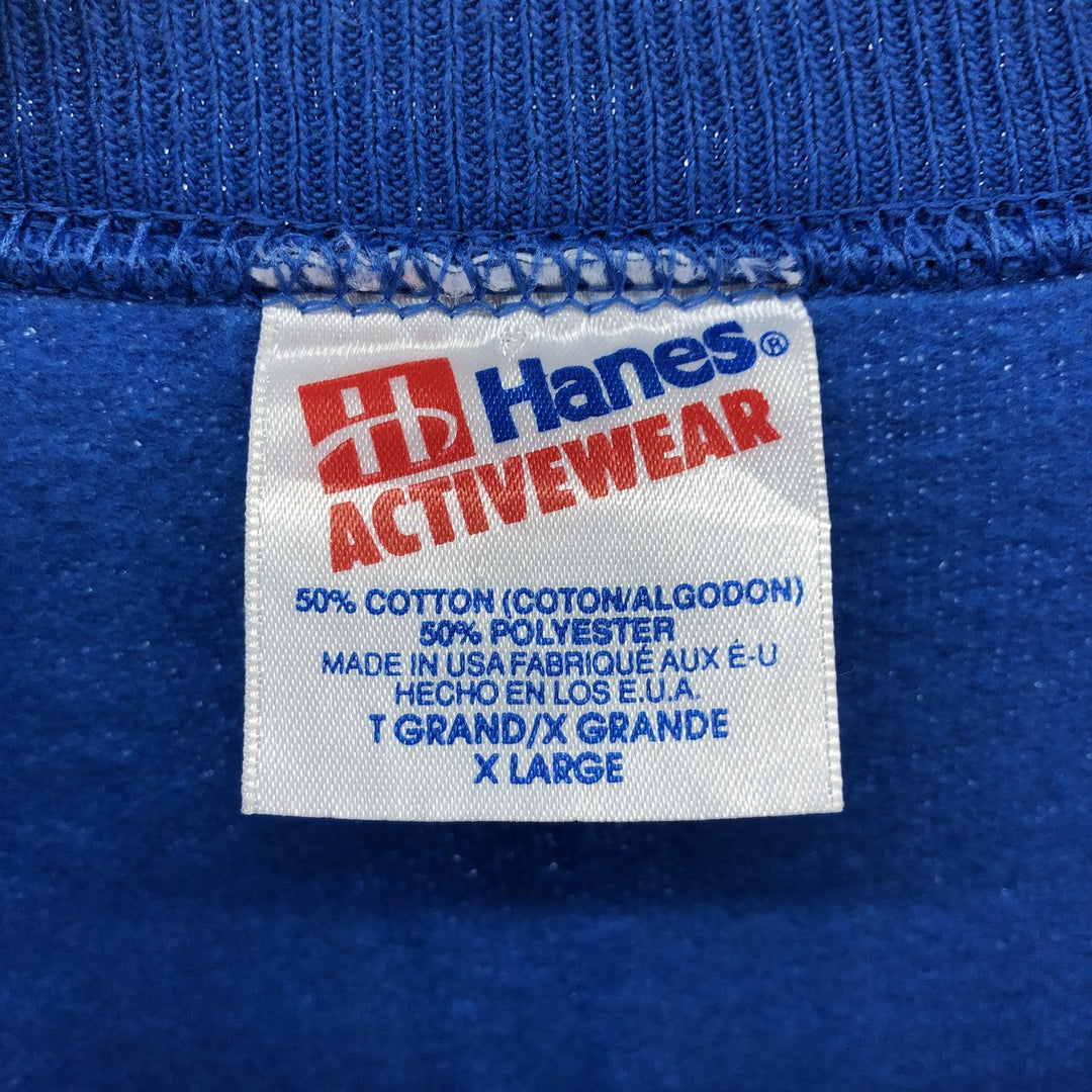 90'S Hanes ACTIVEWEAR printed sweatshirt, made in USA, men's XL size, vintage /eaa472056