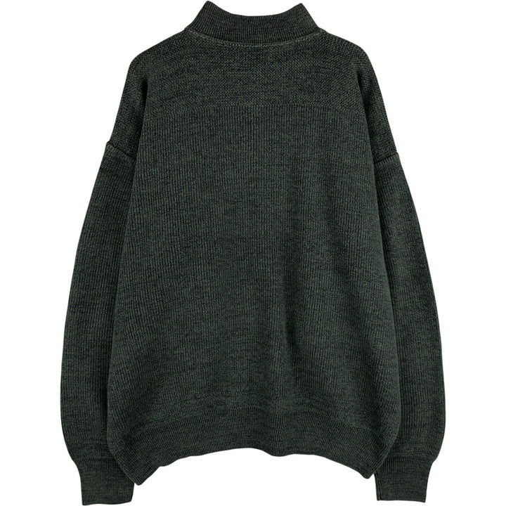 Cabelas Henley Neck Cotton Knit Sweater, Made in USA, Men's Size XL cotton green type Vintage Second Hand