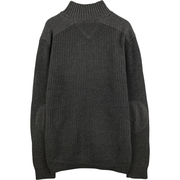 Tommy Hilfiger Driver's Knit Sweater, Men's Size L cotton Charcoal Vintage Second Hand
