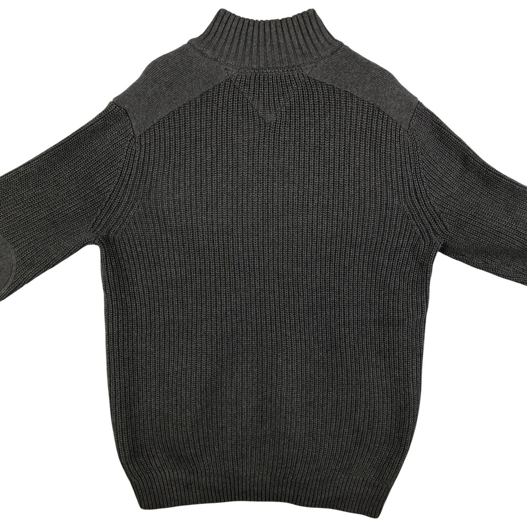 Tommy Hilfiger Driver's Knit Sweater, Men's Size L cotton Charcoal Vintage Second Hand