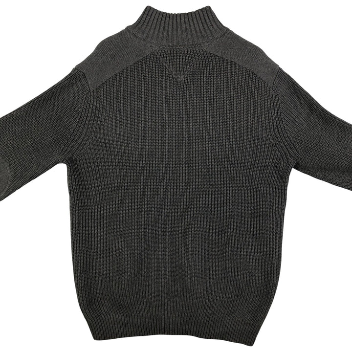 Tommy Hilfiger Driver's Knit Sweater, Men's Size L cotton Charcoal Vintage Second Hand
