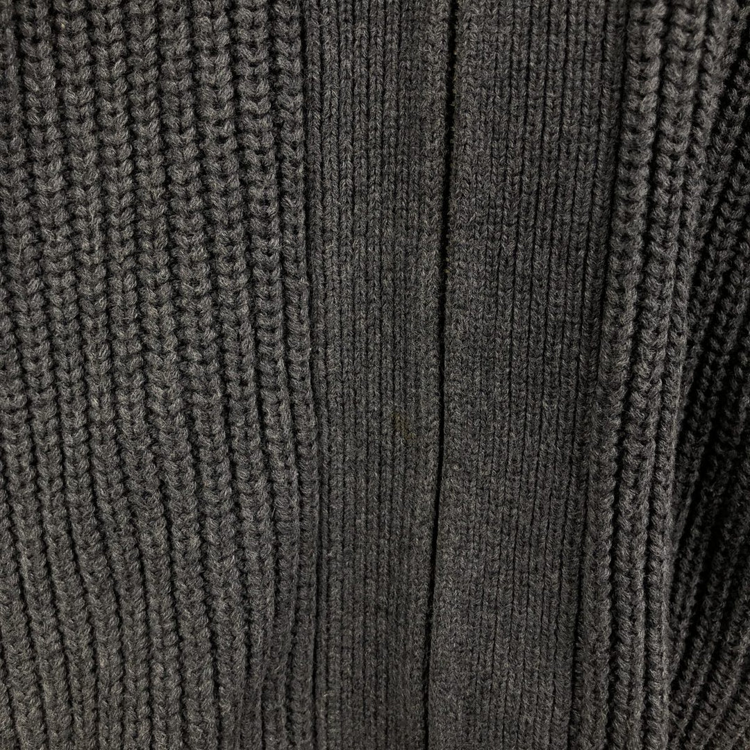Tommy Hilfiger Driver's Knit Sweater, Men's Size L cotton Charcoal Vintage Second Hand