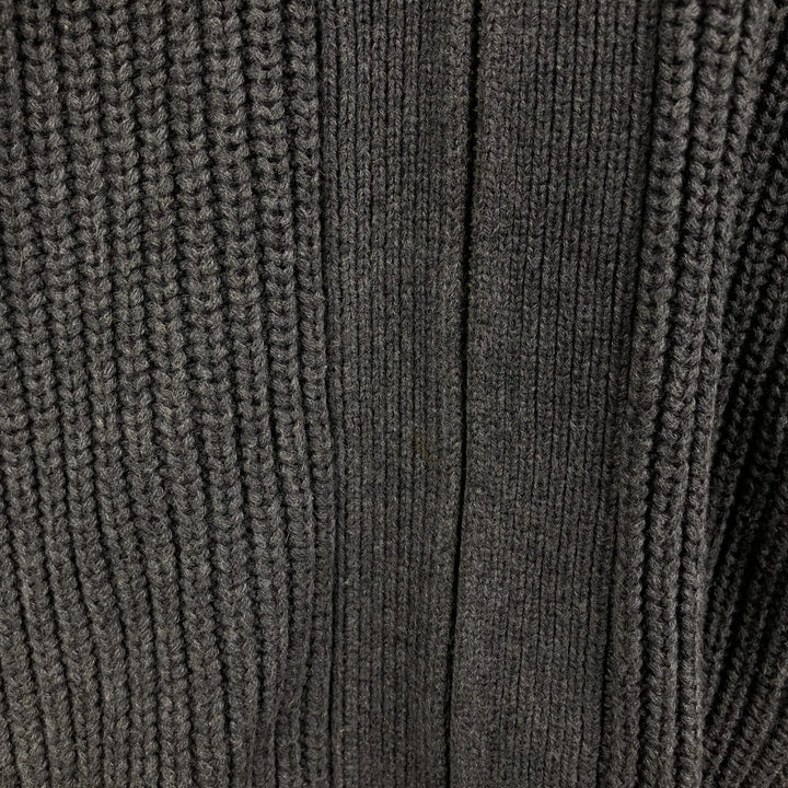 Tommy Hilfiger Driver's Knit Sweater, Men's Size L cotton Charcoal Vintage Second Hand