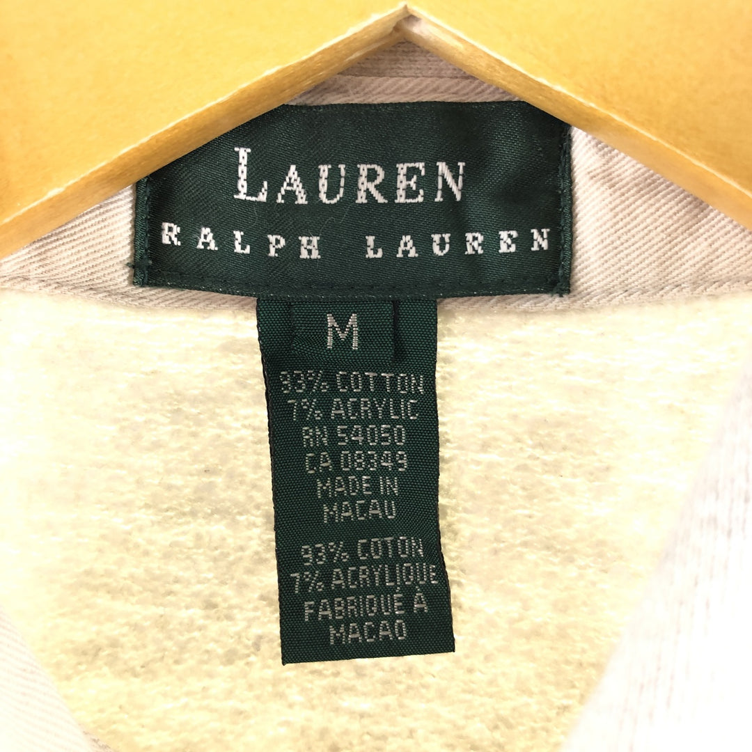 Ralph Lauren LAUREN Lauren Half-Zip Sweatshirt Trainer Women's M size / eaa472197