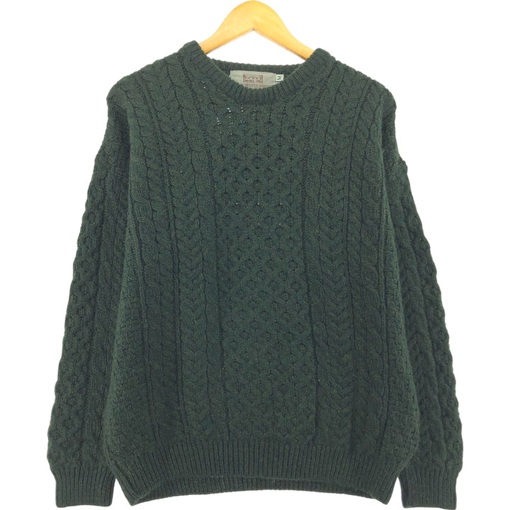 ARAN SWEATER MARKET Fisherman Aran Knit Sweater Made in Ireland Men's M size /eaa472229