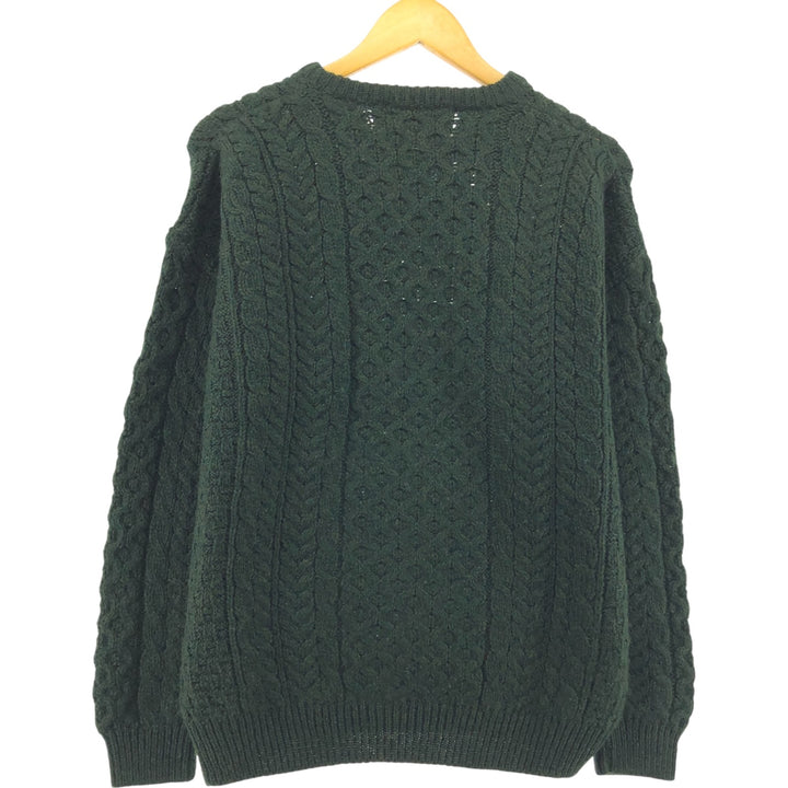 ARAN SWEATER MARKET Fisherman Aran Knit Sweater Made in Ireland Men's M size /eaa472229