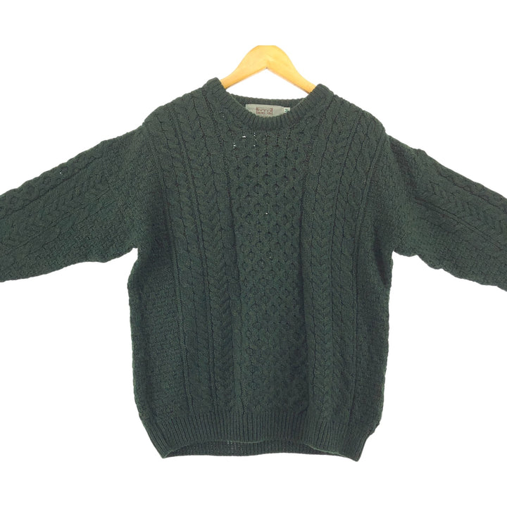 ARAN SWEATER MARKET Fisherman Aran Knit Sweater Made in Ireland Men's M size /eaa472229