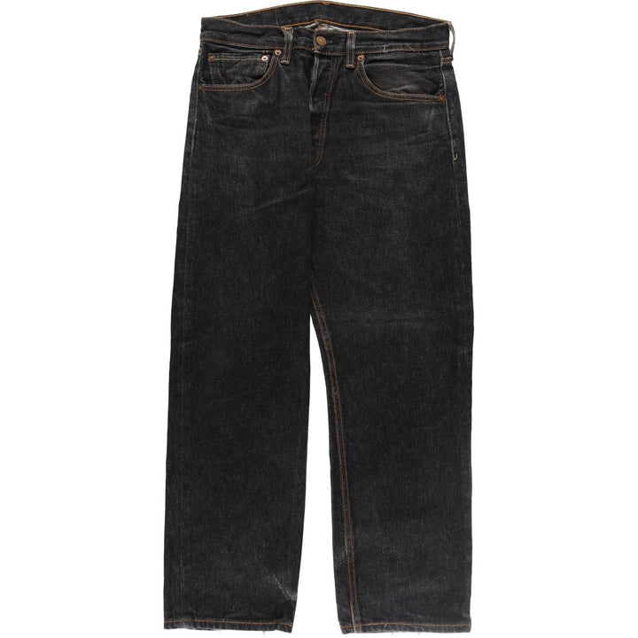 Levi's 00501-0228 Black Denim Straight Denim Pants Men's W32 equivalent / eaa472324