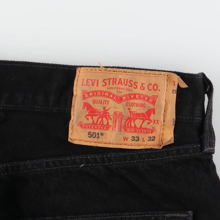 Levi's 00501-0660 Black Denim Straight Denim Pants Men's W34 equivalent / eaa472325