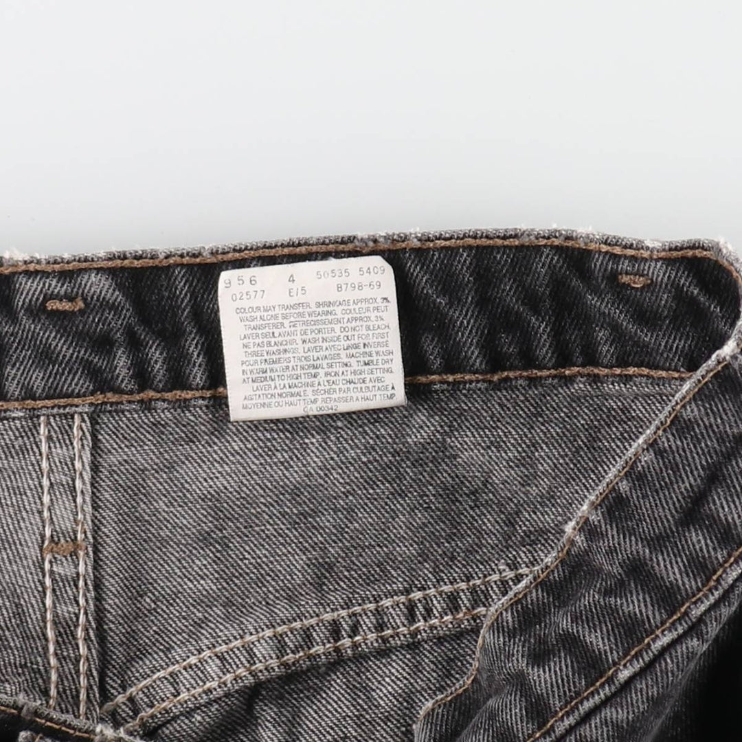 Levi's 535 STRAIGHT LEG Euro model black denim straight denim pants made in Canada men's w30 equivalent /eaa472335