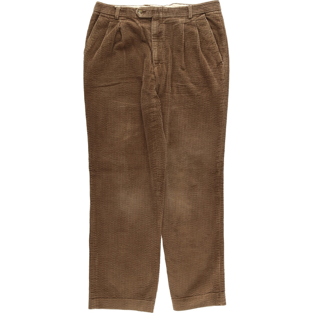 Two-pleat wide rib corduroy pants for men, equivalent to W33 / eaa472353