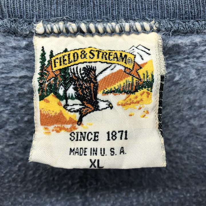 90'S FIELD AND STREAM Sweatshirt, Made in USA, Men's XL, Vintage /eaa472409