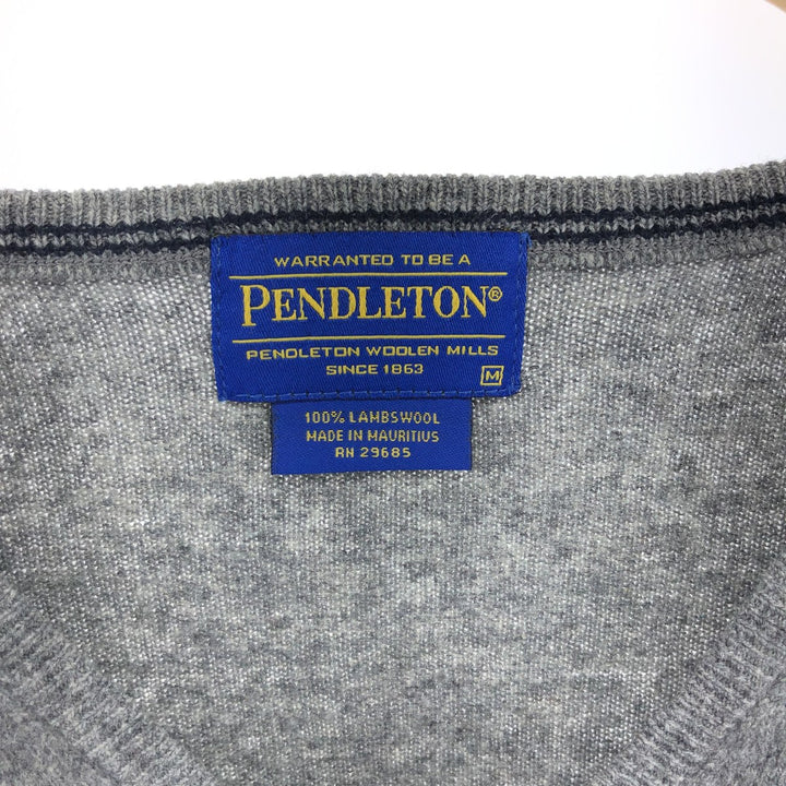 Pendleton V-neck wool knit sweater, men's size M / eaa472427