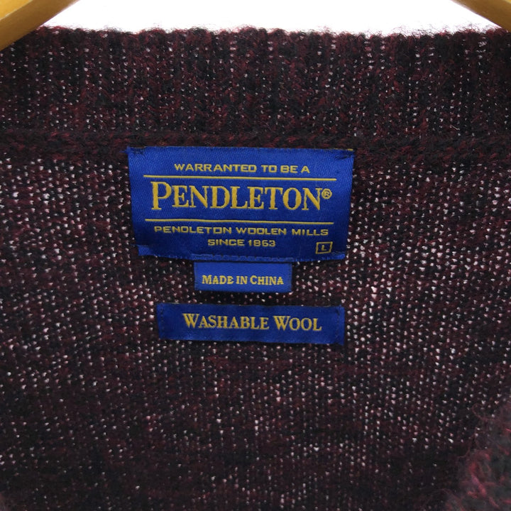 Pendleton wool knit sweater, men's size L / eaa472450