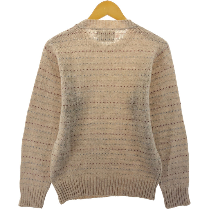 MONTANA WOOLEN SHOP Birdseye Pattern Knit Sweater Made in USA Men's M size /eaa472468