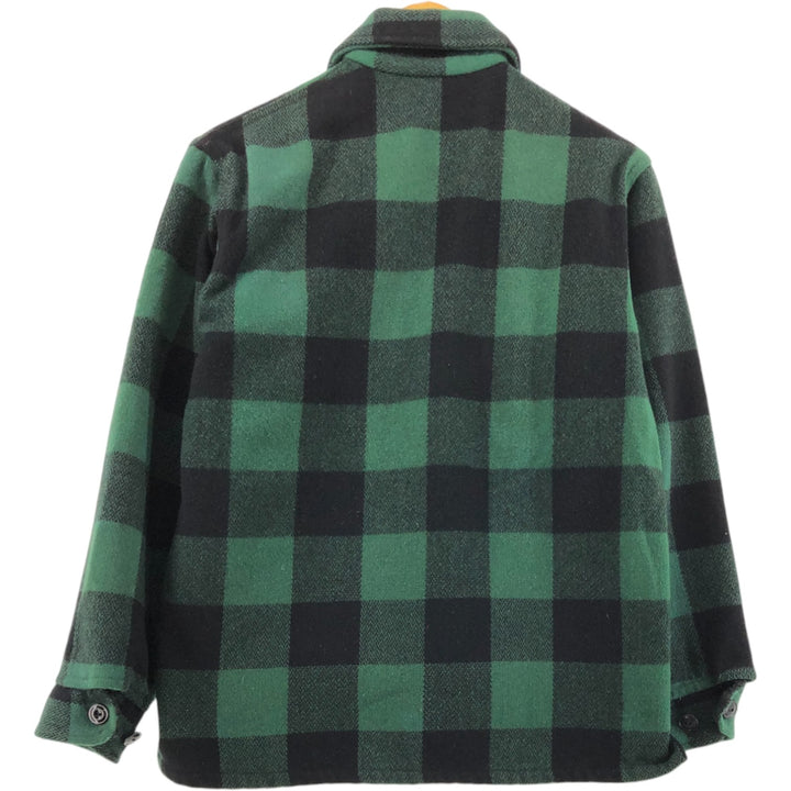 ~70'S BRENT Buffalo Check Wool Box Shirt, Men's M, Vintage /eaa472484