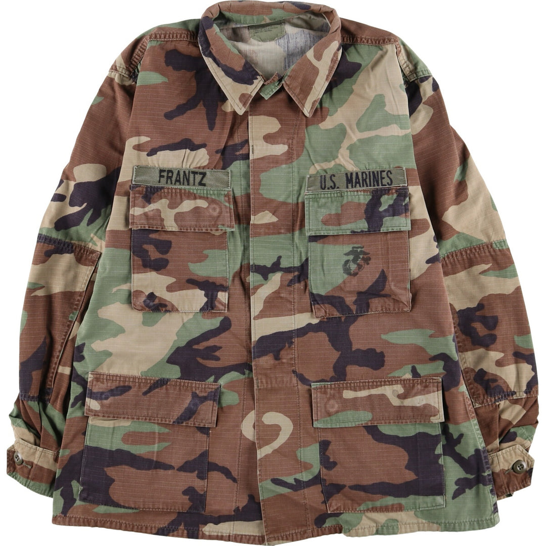 90'S US Military Camouflage Pattern Woodland Camo BDU Military Jacket Made in USA MEDIUM-REGULAR Men's M equivalent /eaa472548