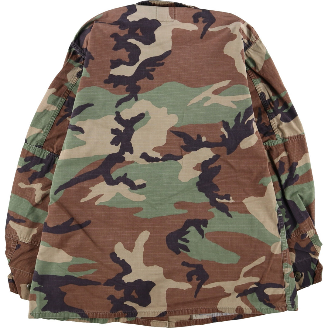 90'S US Military Camouflage Pattern Woodland Camo BDU Military Jacket Made in USA MEDIUM-REGULAR Men's M equivalent /eaa472548