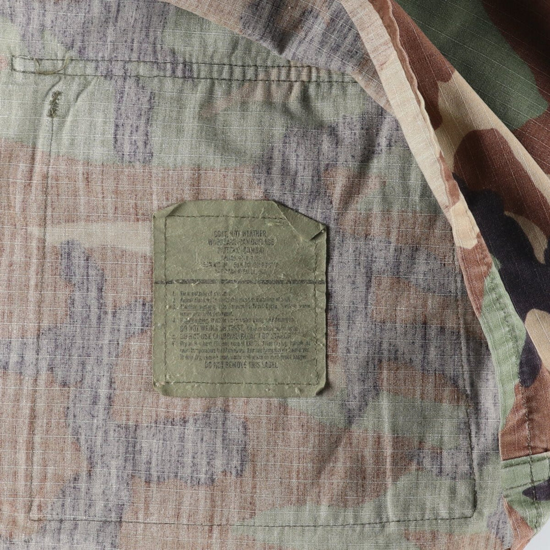 90'S US Military Camouflage Pattern Woodland Camo BDU Military Jacket Made in USA MEDIUM-REGULAR Men's M equivalent /eaa472548