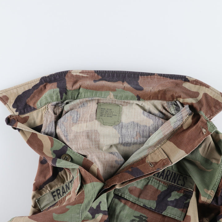 90'S US Military Camouflage Pattern Woodland Camo BDU Military Jacket Made in USA MEDIUM-REGULAR Men's M equivalent /eaa472548