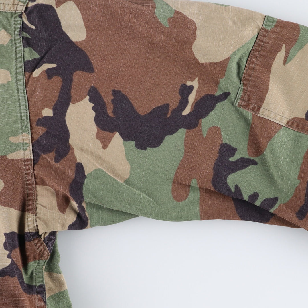 90'S US Military Camouflage Pattern Woodland Camo BDU Military Jacket Made in USA MEDIUM-REGULAR Men's M equivalent /eaa472548