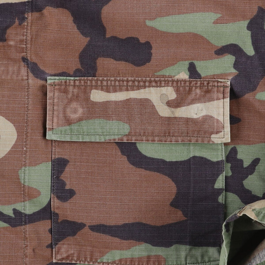 90'S US Military Camouflage Pattern Woodland Camo BDU Military Jacket Made in USA MEDIUM-REGULAR Men's M equivalent /eaa472548