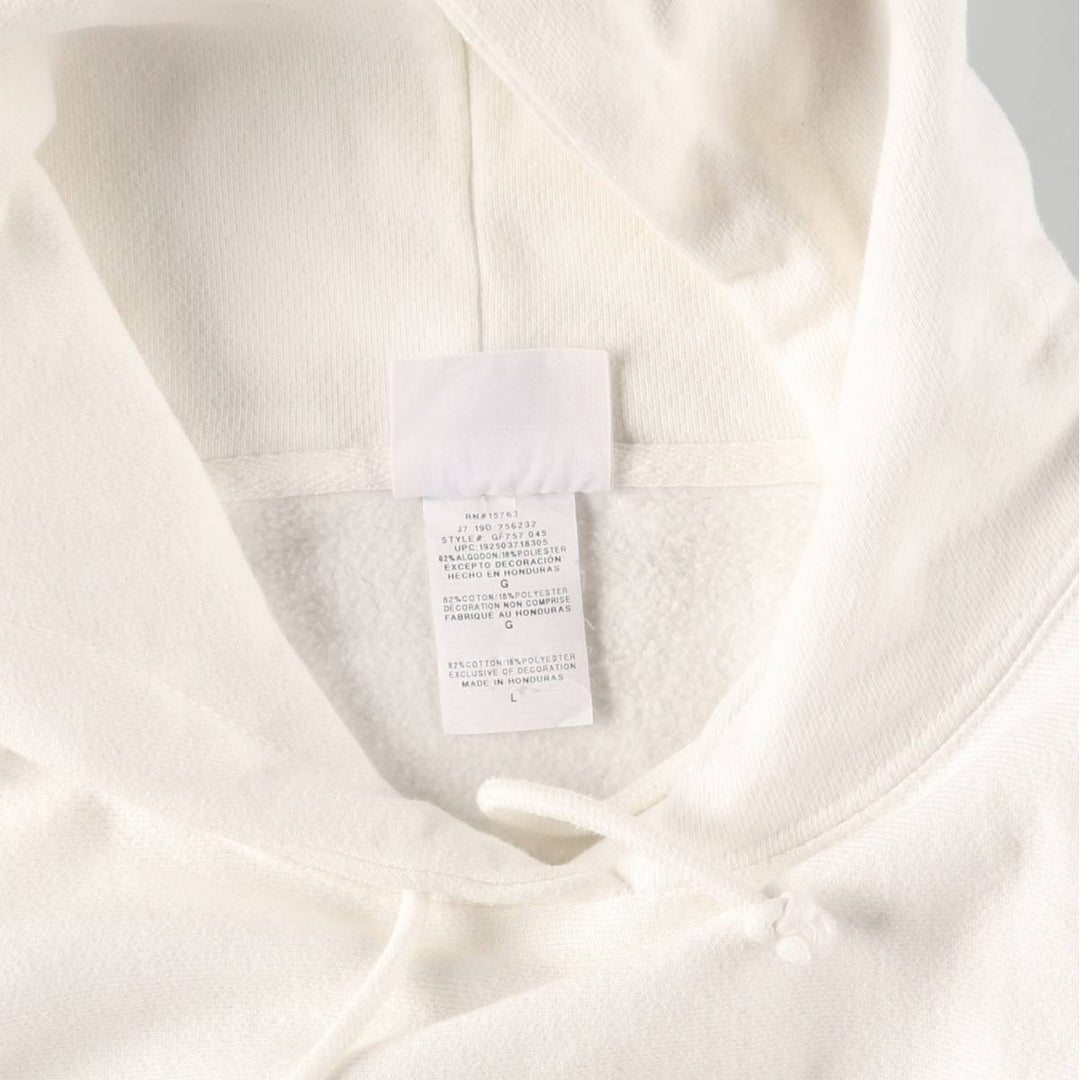 Champion REVERSE WEAVE Reverse Weave Sweat Pullover Hoodie Men's L size cotton white type Vintage Second Hand