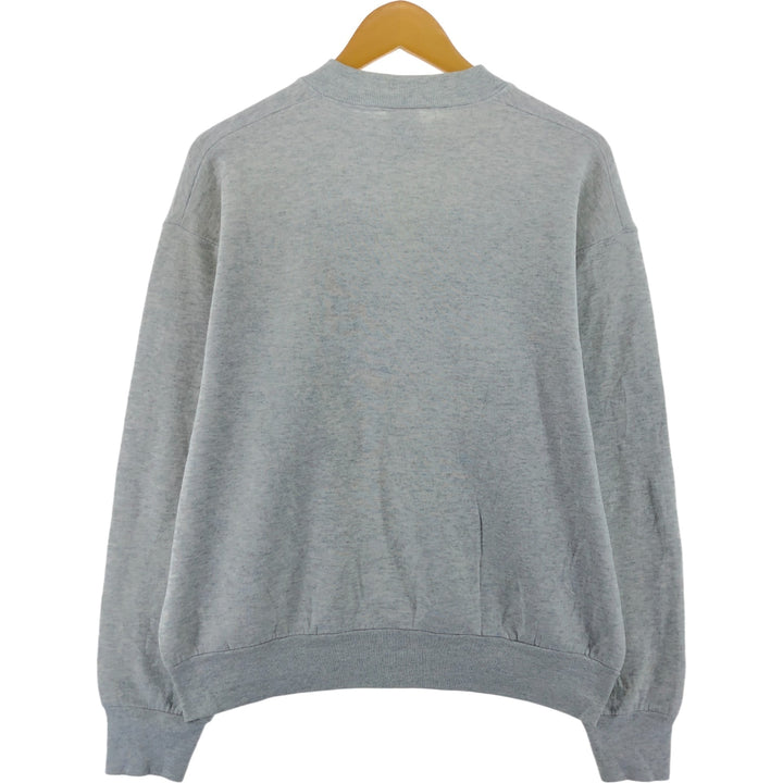 90'S Fruit of the Loom Dog Print Animal Sweatshirt, Made in Canada, Men's Size L, Vintage cotton gray type Vintage Second Hand