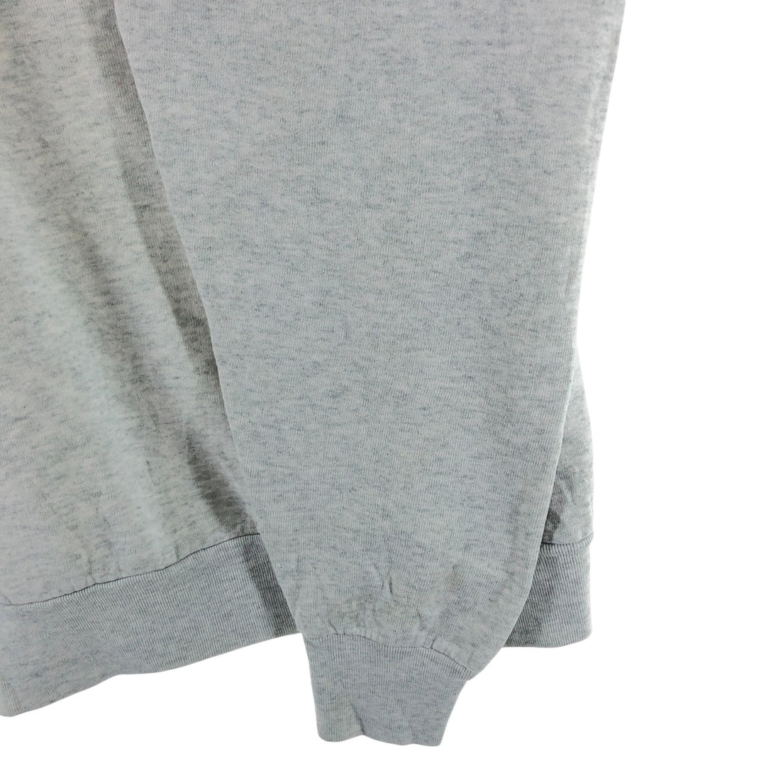 90'S Fruit of the Loom Dog Print Animal Sweatshirt, Made in Canada, Men's Size L, Vintage cotton gray type Vintage Second Hand