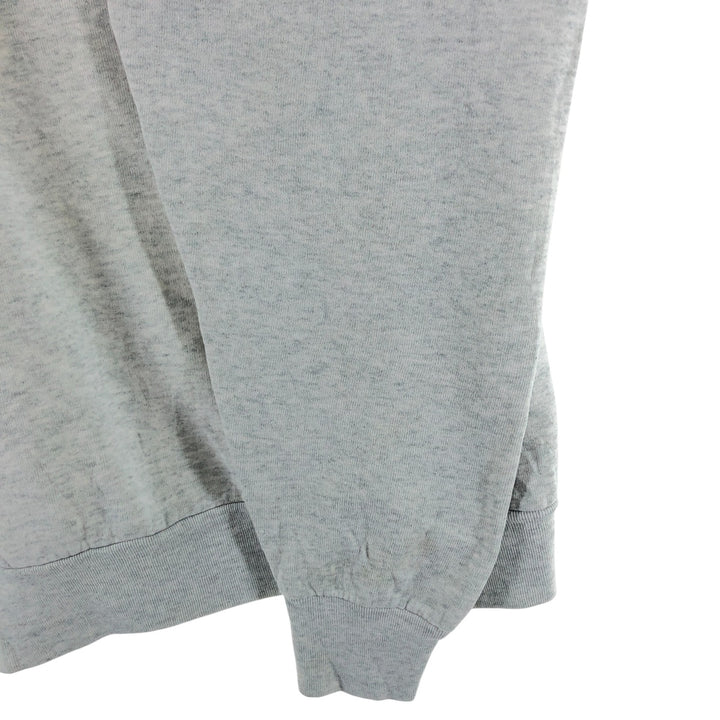 90'S Fruit of the Loom Dog Print Animal Sweatshirt, Made in Canada, Men's Size L, Vintage cotton gray type Vintage Second Hand