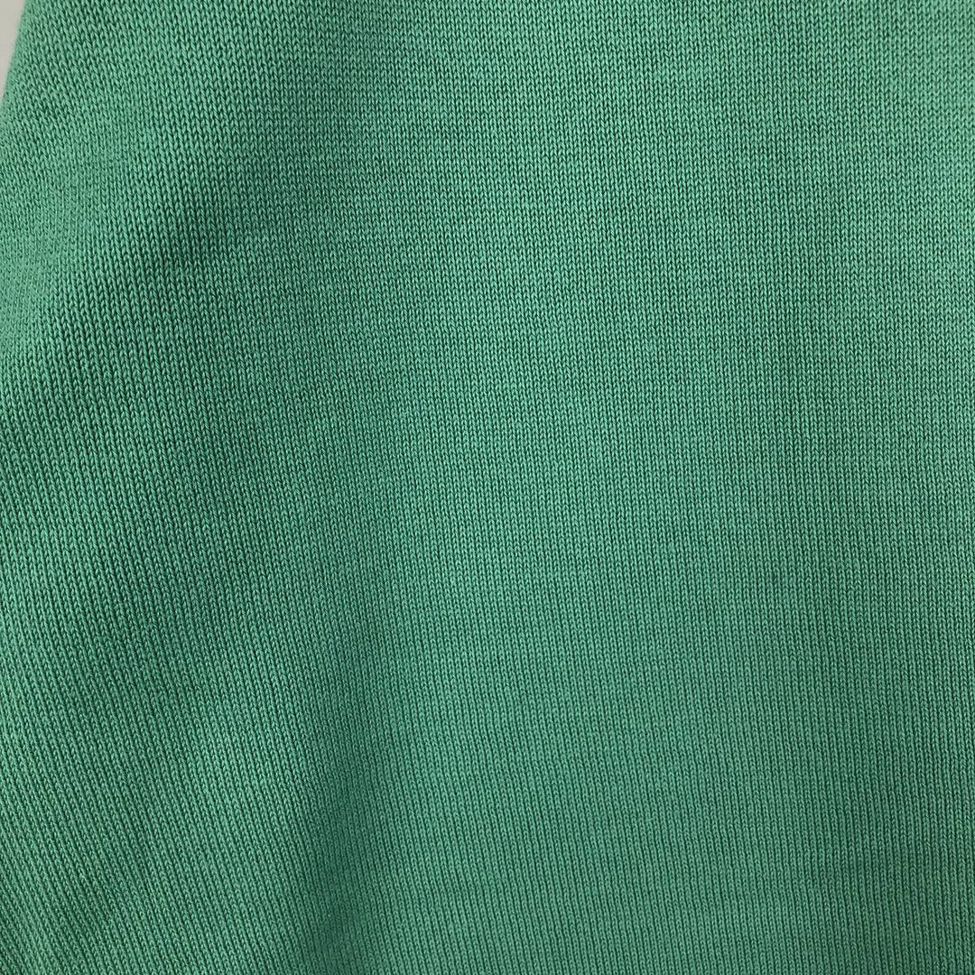 Lacoste V-neck cotton knit sweater, men's size XXXL cotton green type Vintage Second Hand