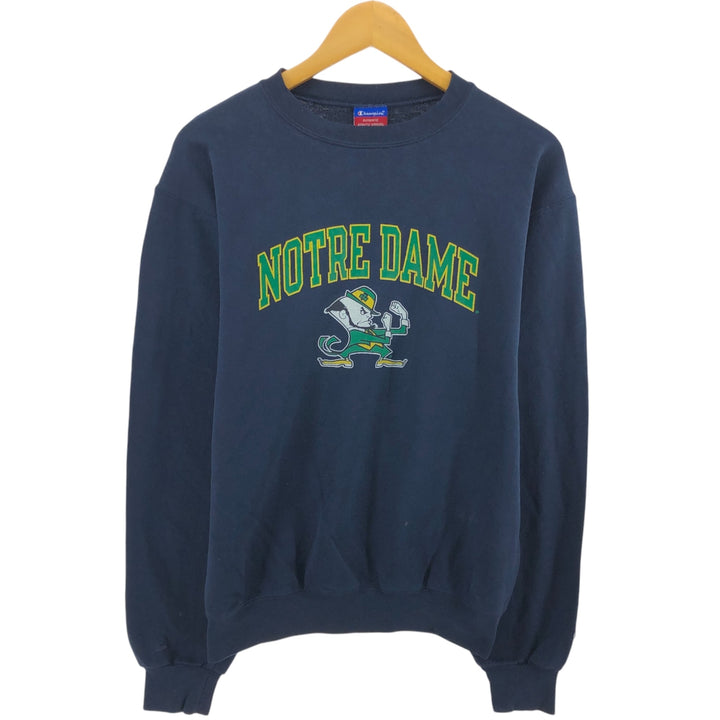 00'S Champion Notre Dame University College Character Sweatshirt Trainer Men's S / eaa472644