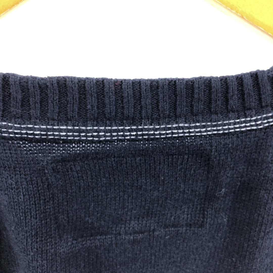 NAUTICA JEANS CO. V-neck cotton knit sweater, men's size M / eaa472763