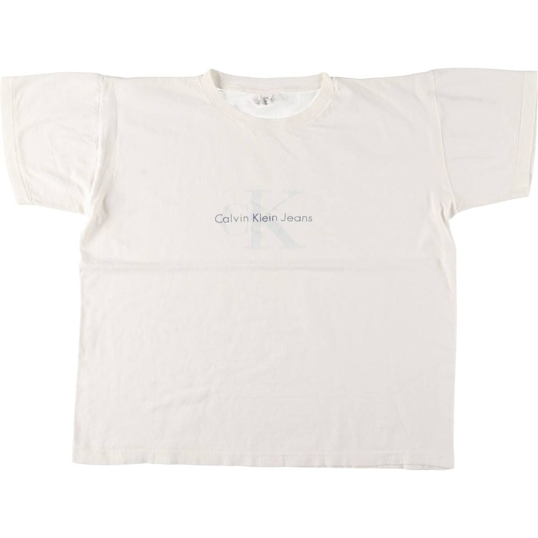 90s~00'S Calvin Klein short sleeve logo T-shirt made in USA men's size L vintage /eaa472767